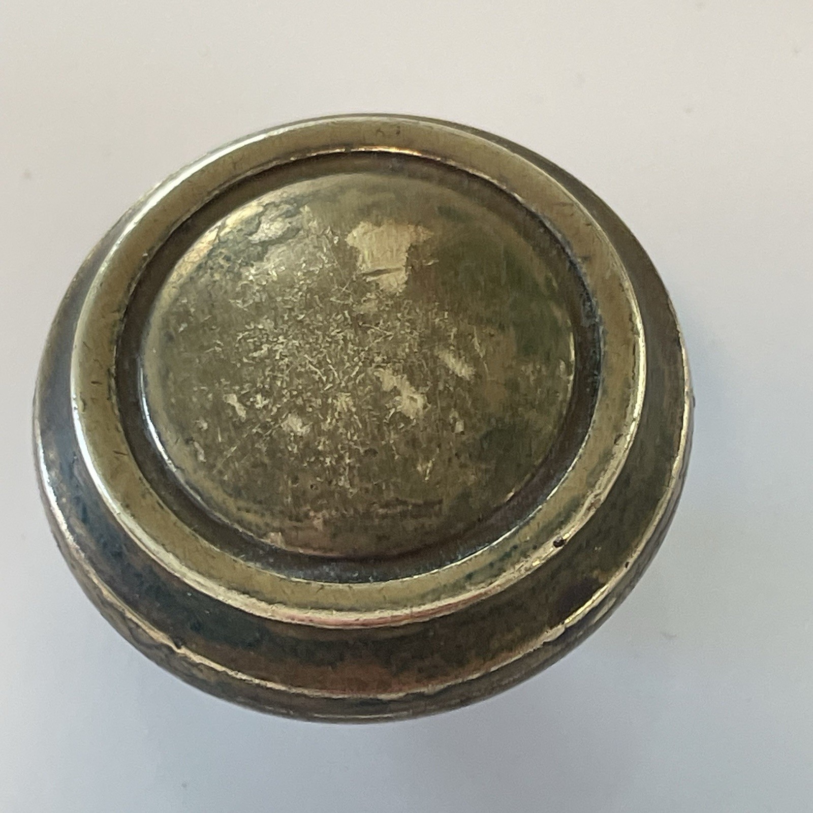 6 Vintage Brass Bullseye Knobs (screws Included) Drawer Cabinet Hardware