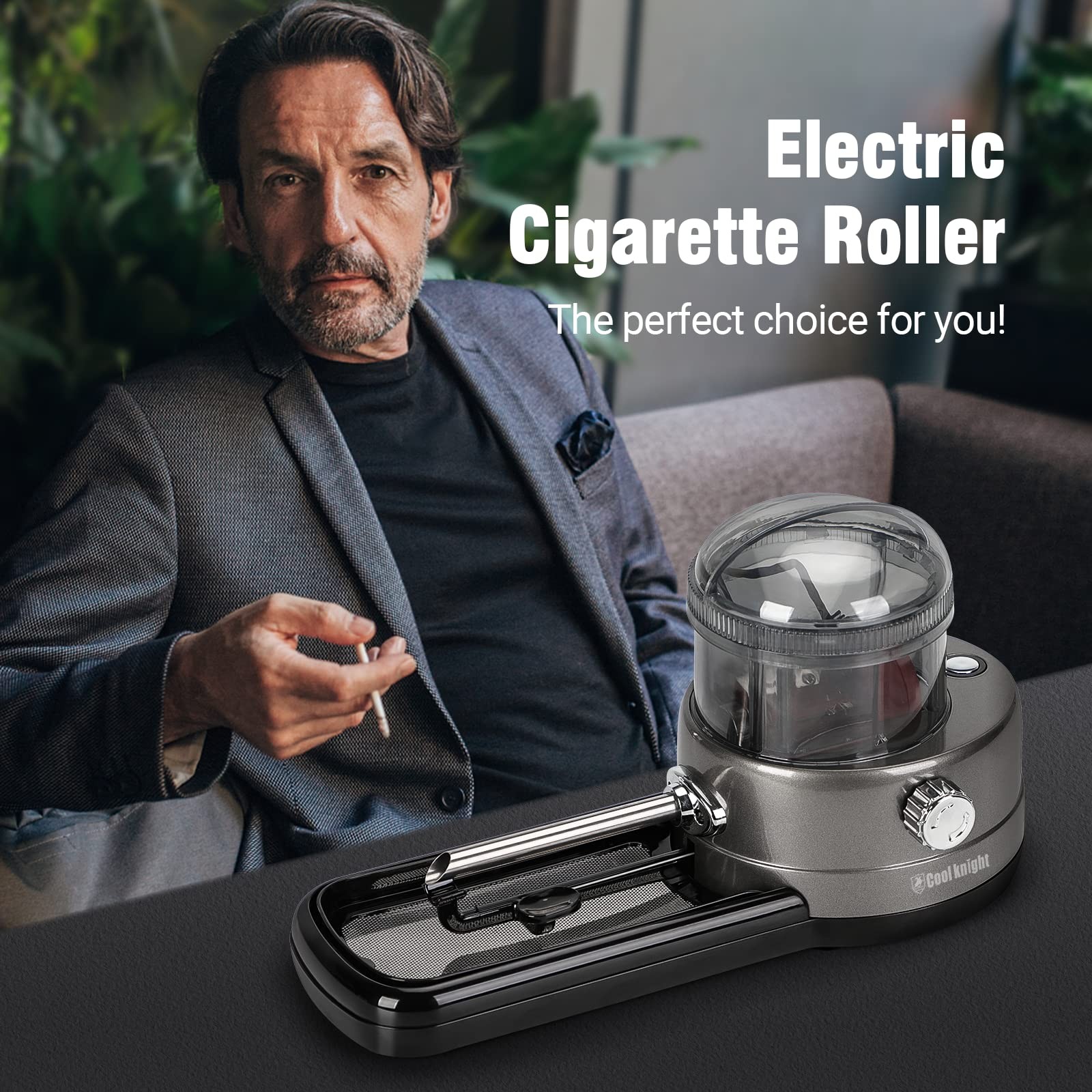 Electric Cigarette Rolling Machine, Portable Tobacco Injector Machine Can Grind