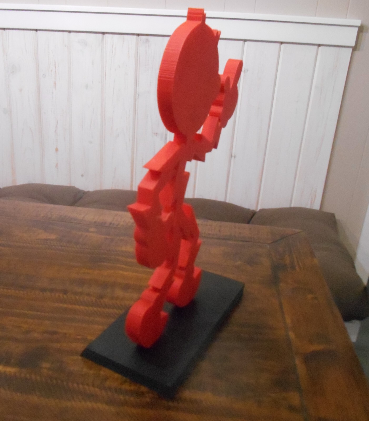 Reddy Kilowatt real big Plastic Stand Up Figure with base 16 inches tall