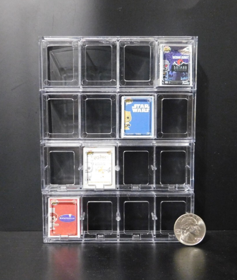 1 Funko Bitty POP! 4 Slot Stackabe Display Case Original Version, No tabs