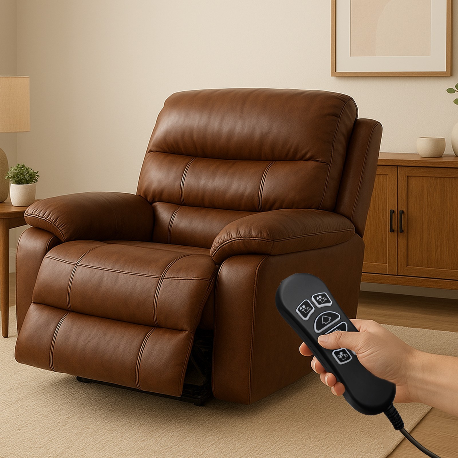 6 Button 7 Pin Lift Chair Remote Replaces HHC HSW306 Power Recliner Hand Control