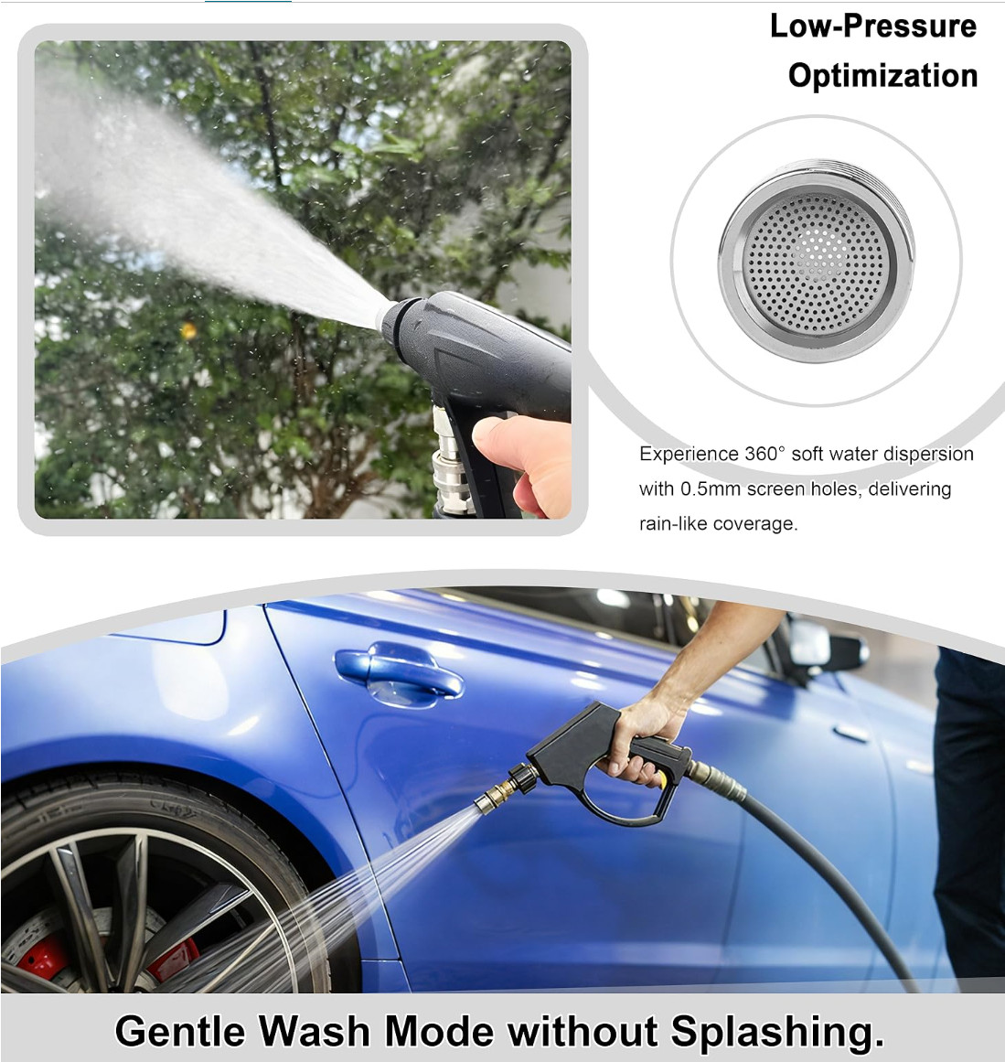 Pressure Washer Nozzle Tips for Soft Wash System, Power Washer Shower Nozzle for