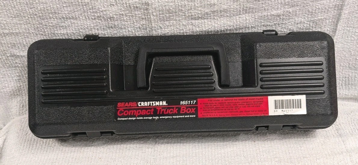 🆕 NOS Sears Craftsman 17" 65117 Permanex Truck Box Compact Tool Underseat USA