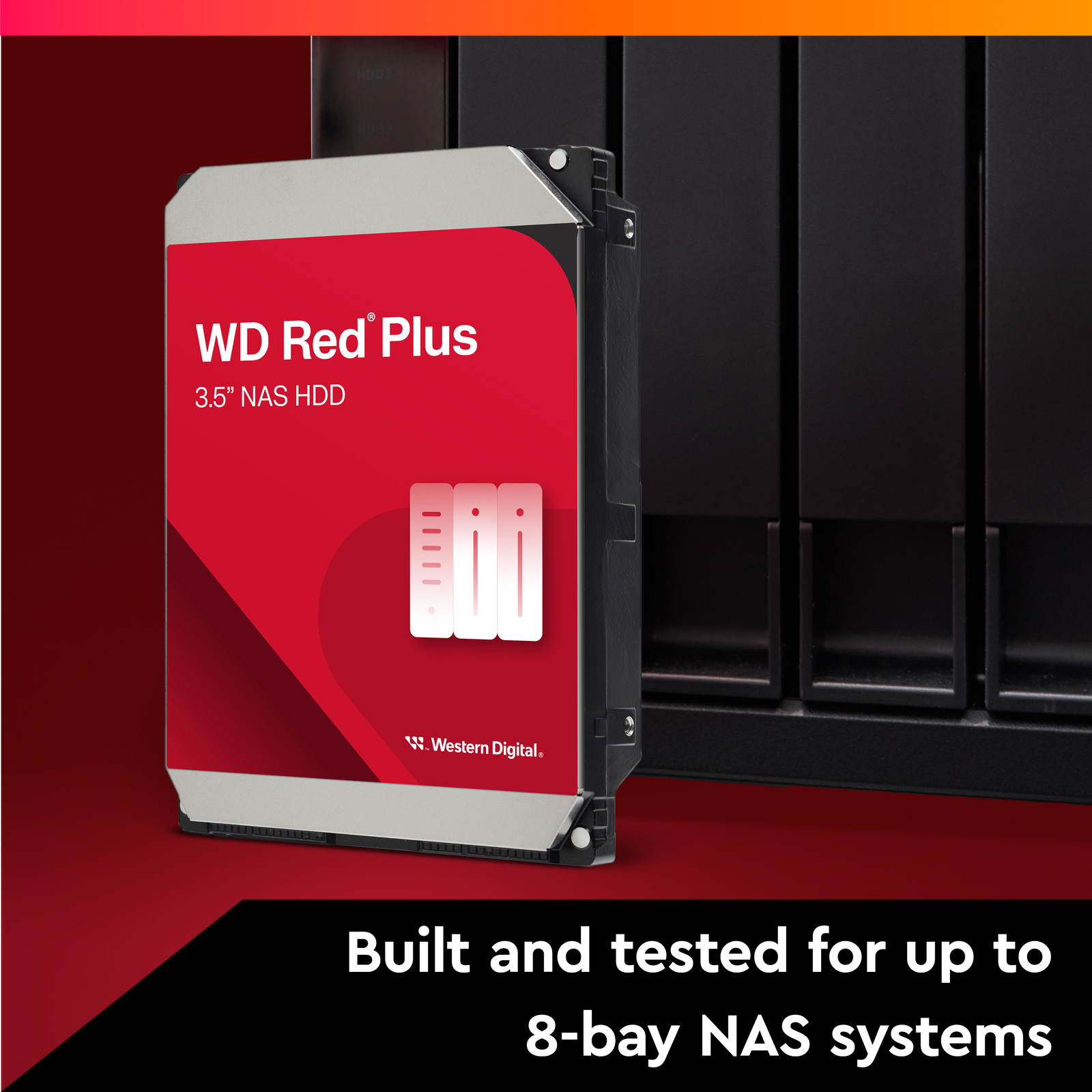 WD - Red Plus 8TB NAS Internal Hard Drive