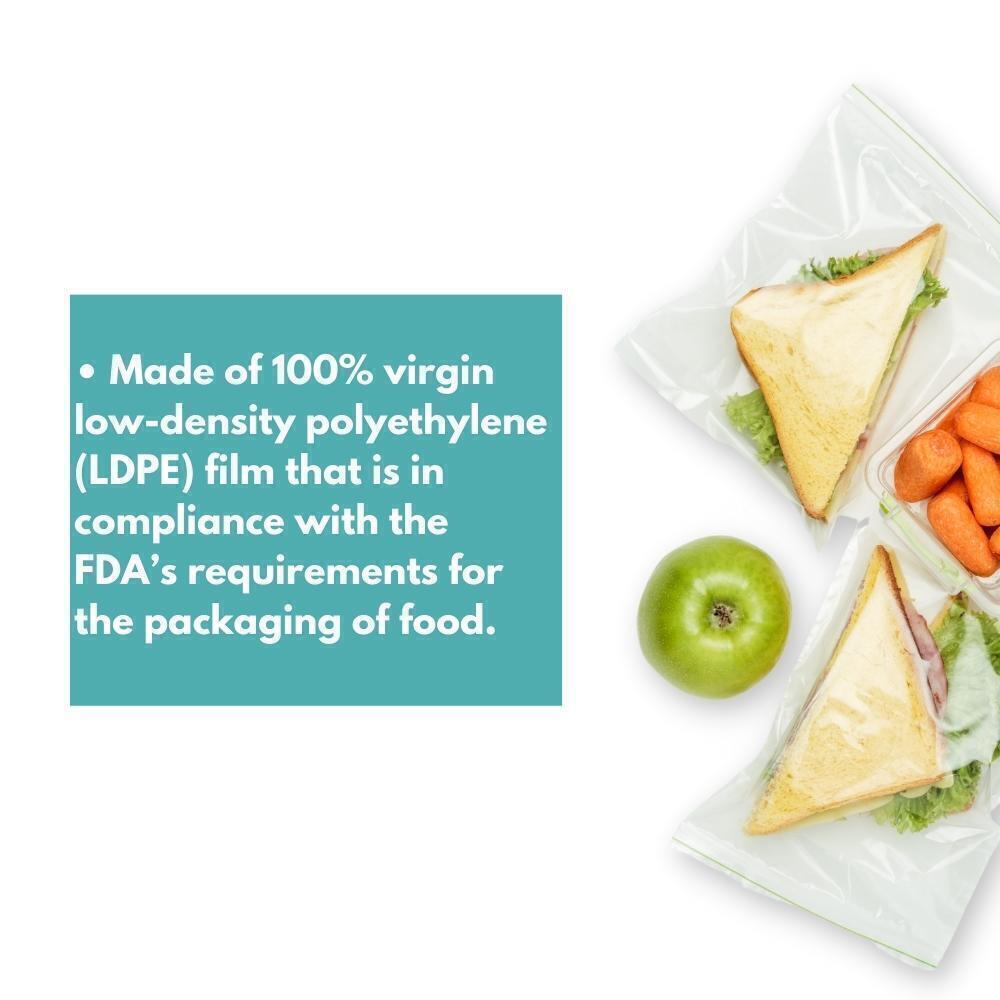 1000 Clear Plastic Reclosable Bags Self Seal Zip Lock Choose: Type, Mil & Size