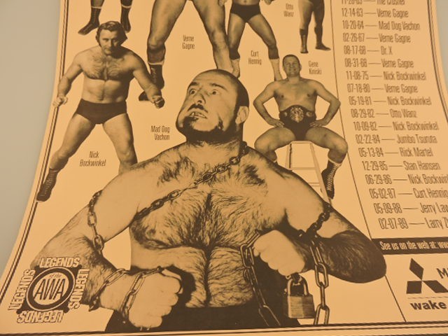 AWA Wrestling Poster World Champions 1961-1989-The Crusher, Vern Gagne, Mr. M
