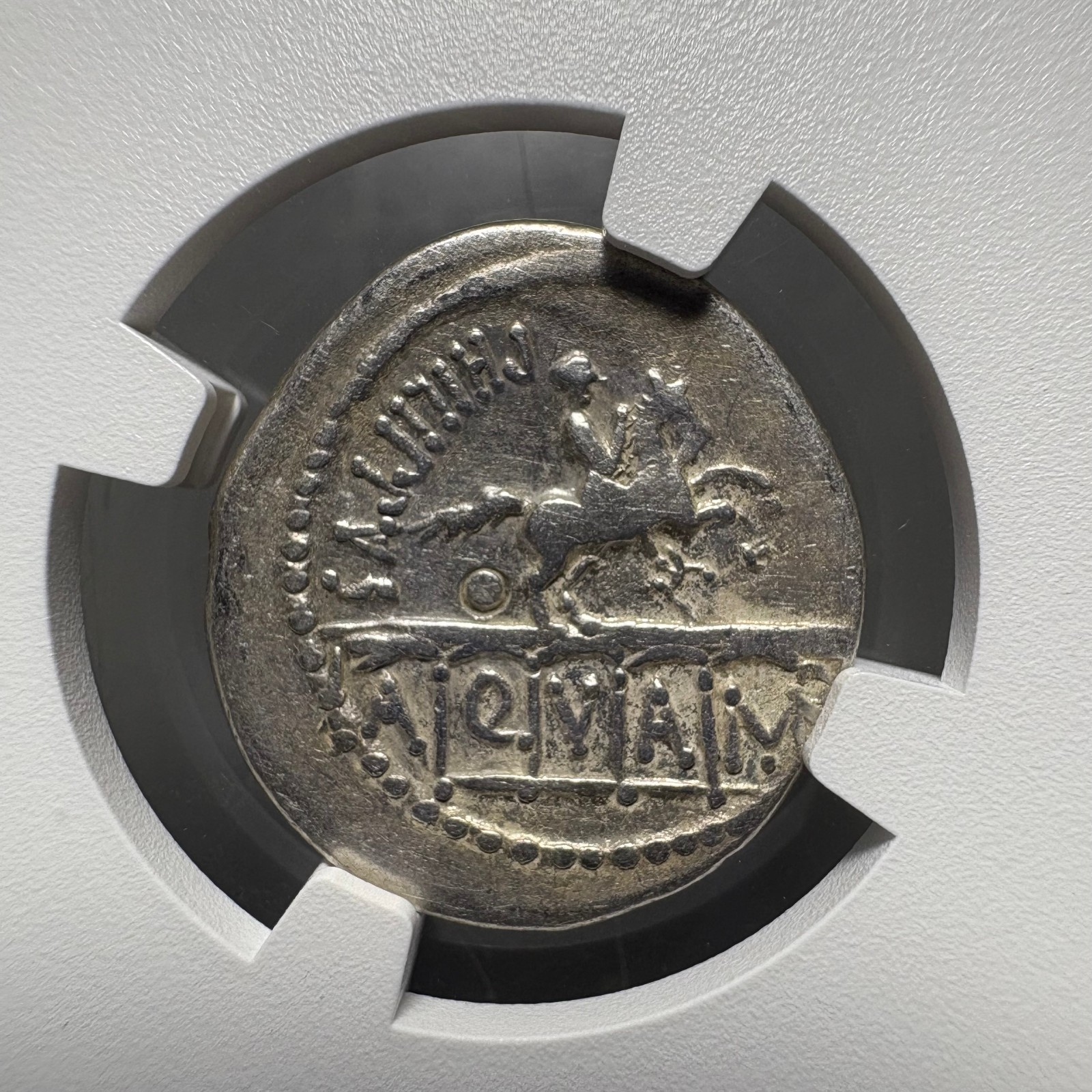 Roman Republic - L. Marcius Philippus, 57 BC - AR Denarius - NGC VF