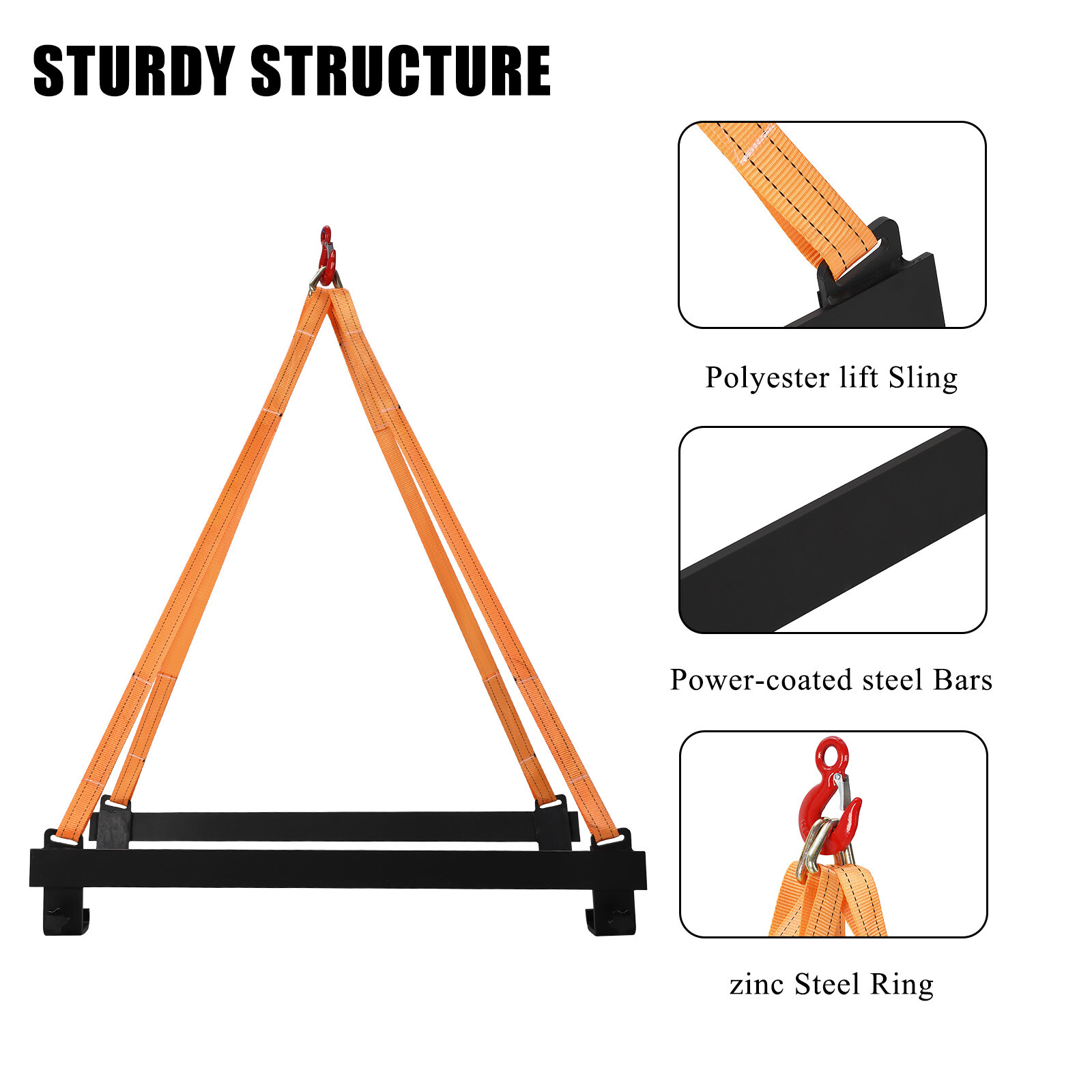 Watercraft Jet Ski Lift Sling 1500Lb Capacity Personal Watercraft Lifting Straps