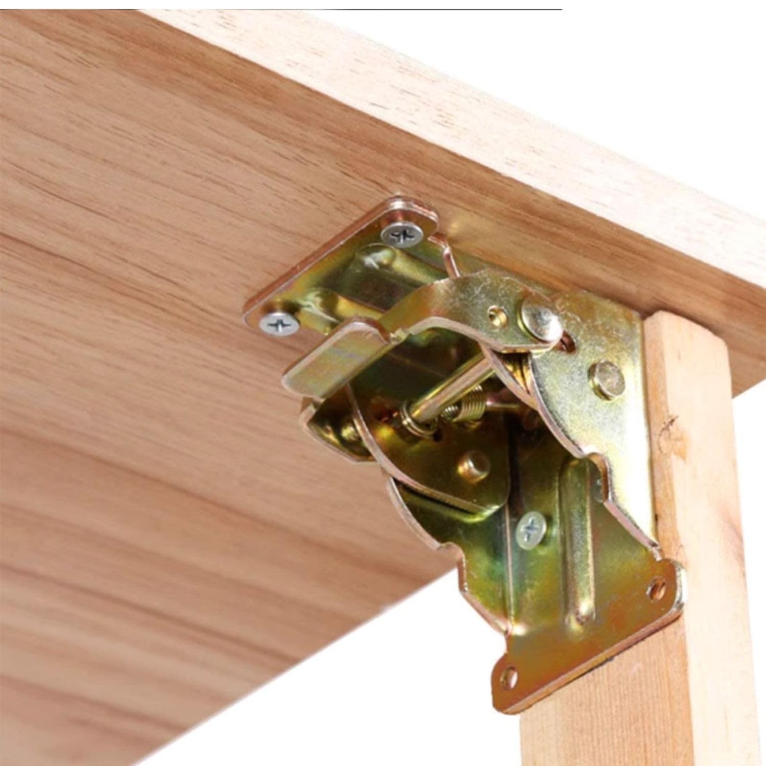 Saim Table Leg Folding Brackets, 4 PCS Foldable self Locking Hinge 90...