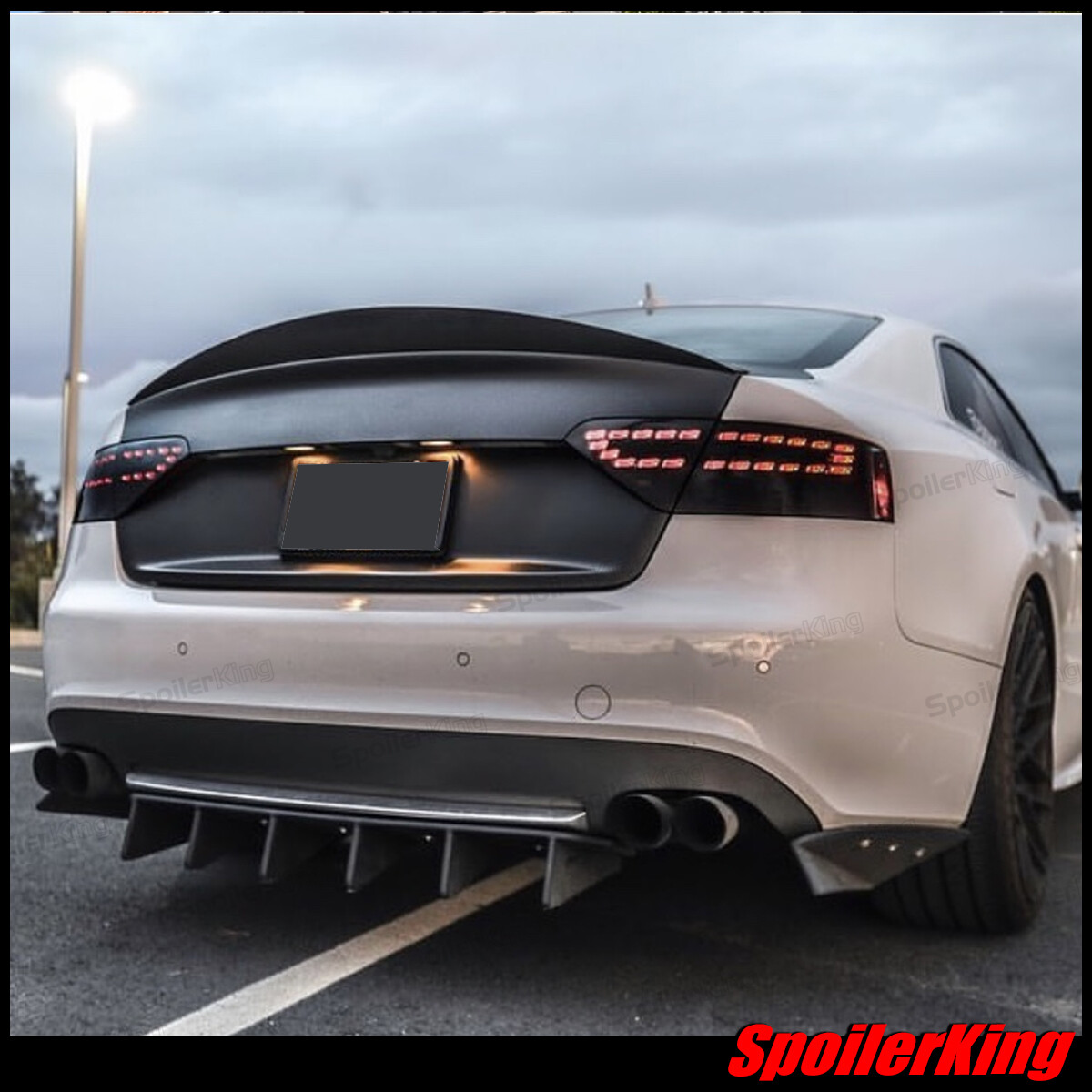 SpoilerKing #380K Universal 30"- 55" Custom Rear Polyurethane Trunk Spoiler Wing