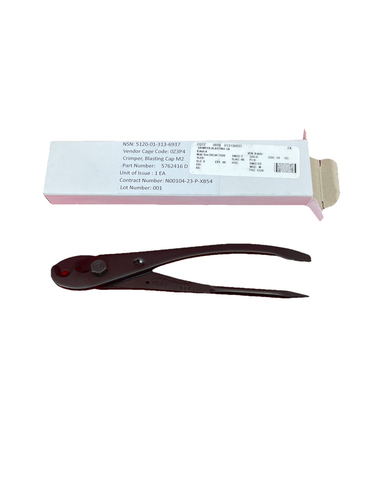 US MILITARY M2 Cap Crimper non electric MINING BLASTING CAP PLIERS MULTI TOOL