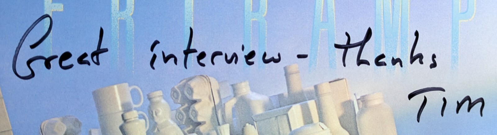 1979 Roger Hodgson Autographed Record Supertramp Album Cover Signed Jacket JSA