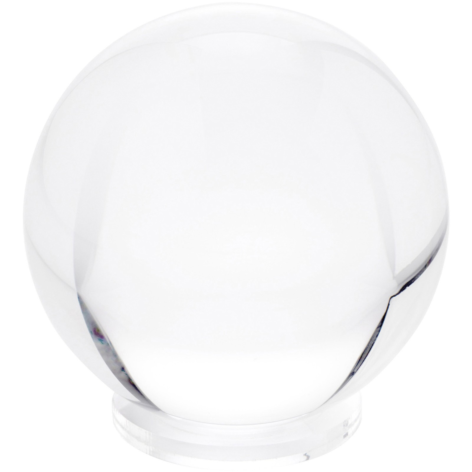 Plymor Clear Acrylic Sphere Thin Display Holder Stand, 0.375" H x 3.5" W
