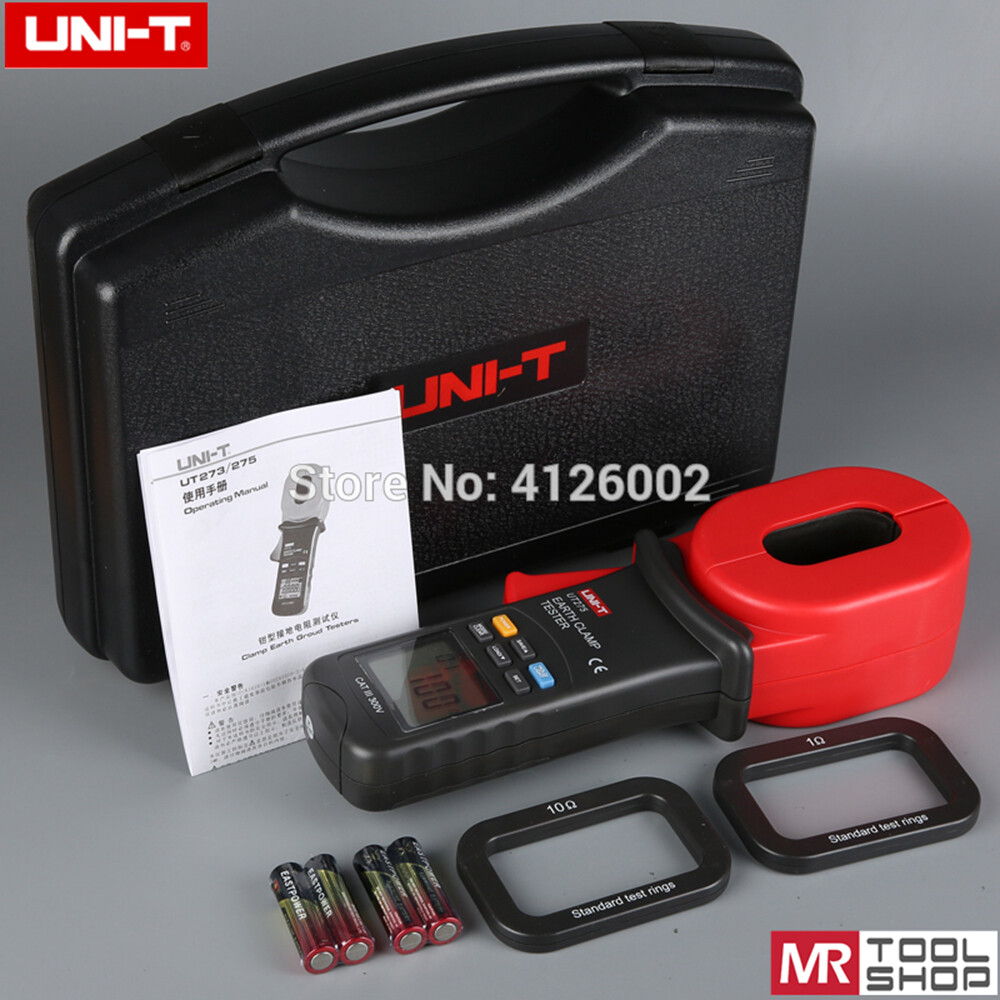 UNI-T UT273 Digital Clamp Earth Resistance Meter Auto Tester Data Storage 1000Ω