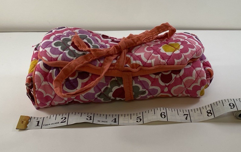 Pottery Barn Teen Quilted Mani/Pedi Roll Storage Plush Bag