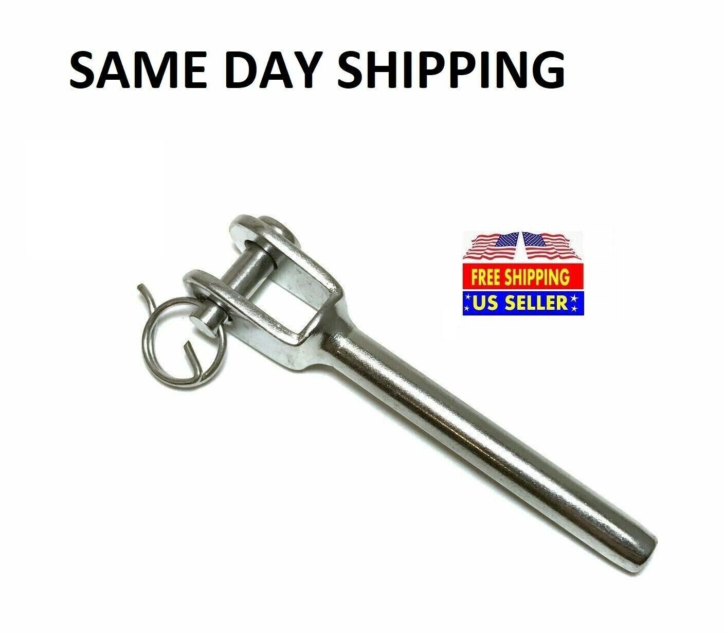 T316 Stainless Steel Jaw Swage End Fitting Cable Railing for 1/8", 3/16" & 1/4"