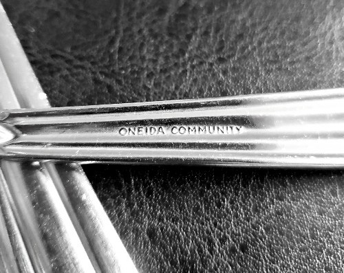 Oneida Unity Salad Forks Community Stainless Flatware Lot of 6 #C263