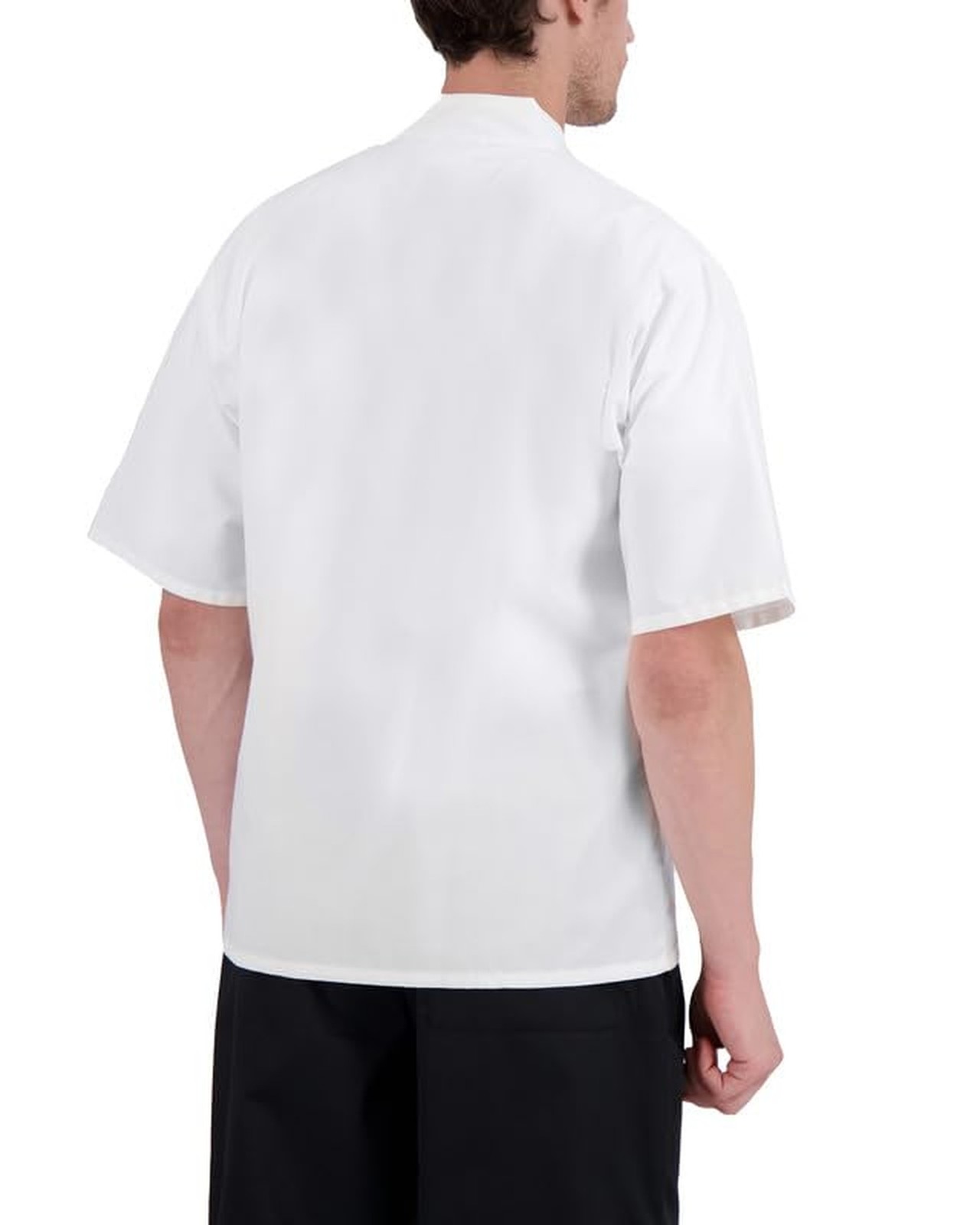 Happy Chef Men's Signature Chef Coat Medium White