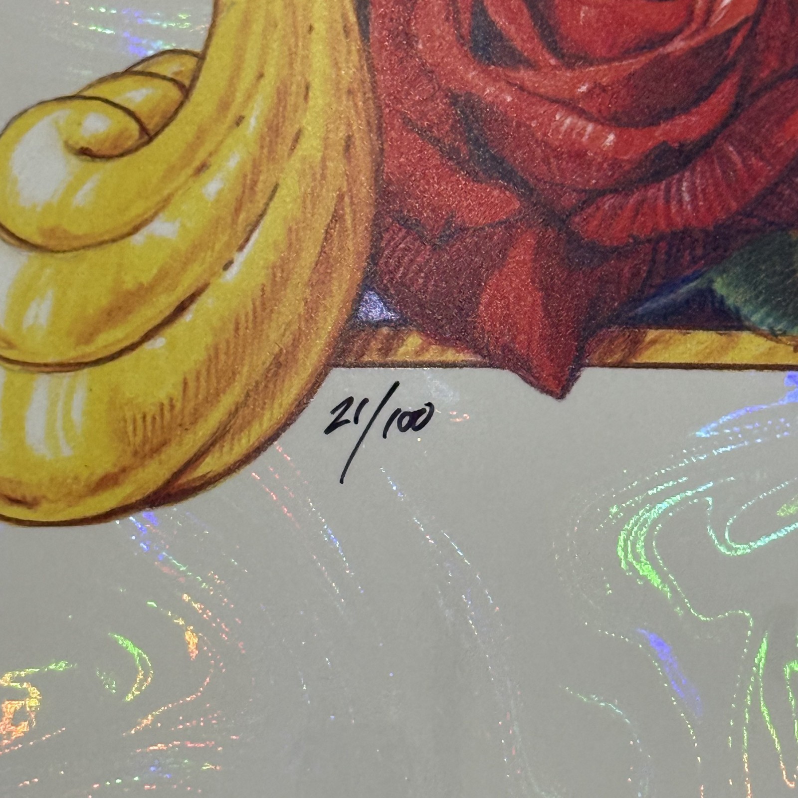 AJ Masthay 300 Years Bob Weir Tribute Poster White Swirl Foil Variant #21/100