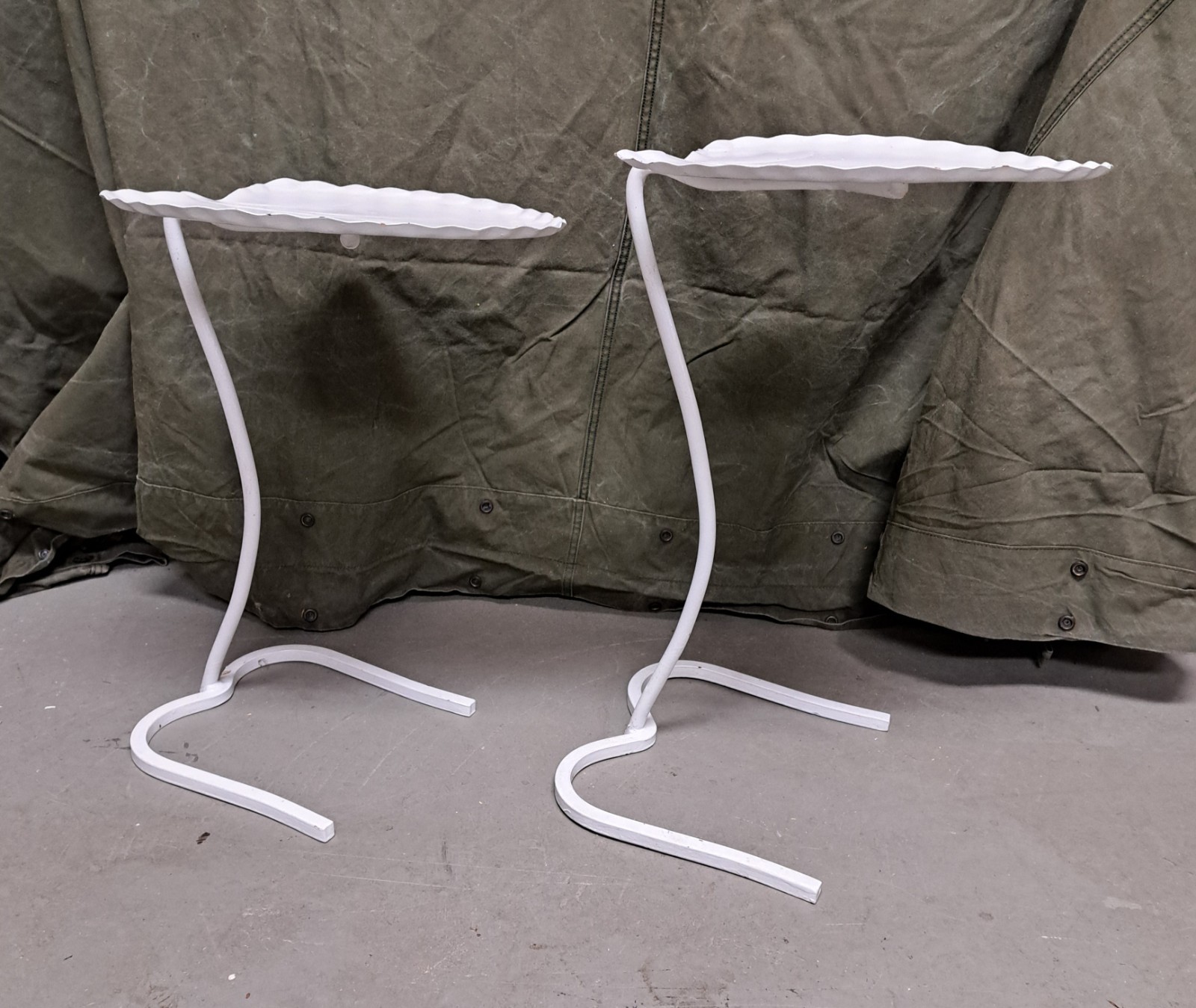 Pair of Mid Century Salterini Lily Pad Nesting Tables Set #2