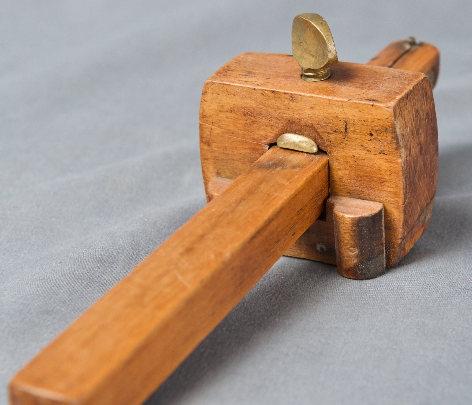 Vintage Stanley No. 65 Wood & Brass Marking Gauge - Made In USA