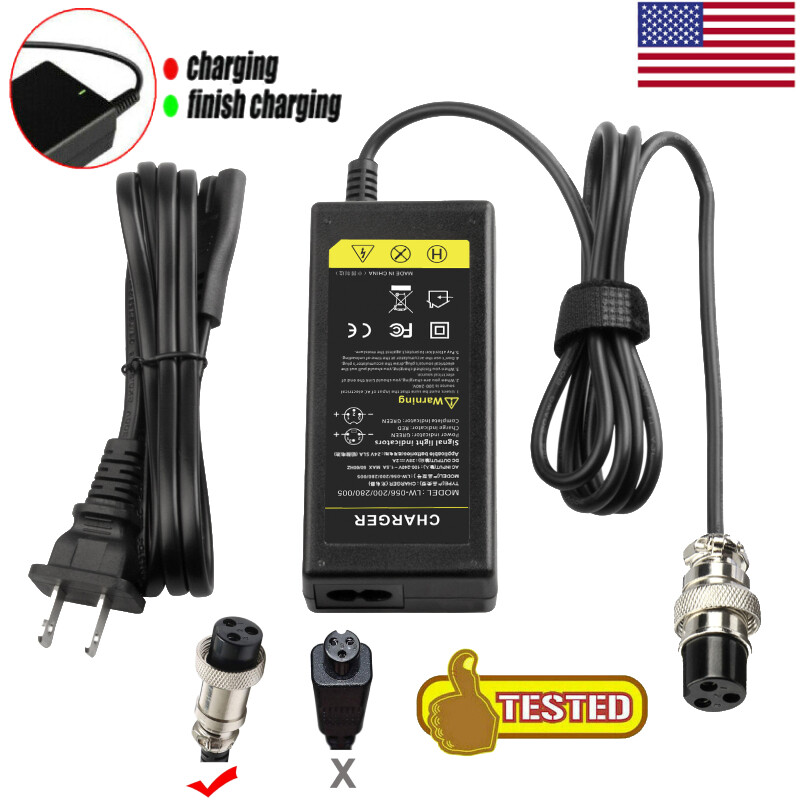 Battery Charger For Razor Scooter Dirt Bike E100 E200 E300 E125 E150 E175 E500