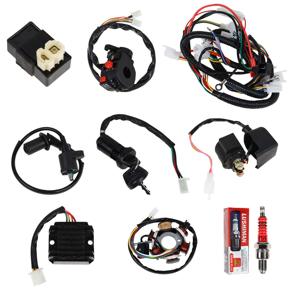 Wire Harness 6 Coil Stator CDI Wiring Harness for GY6 125cc 150cc ATV Taotao