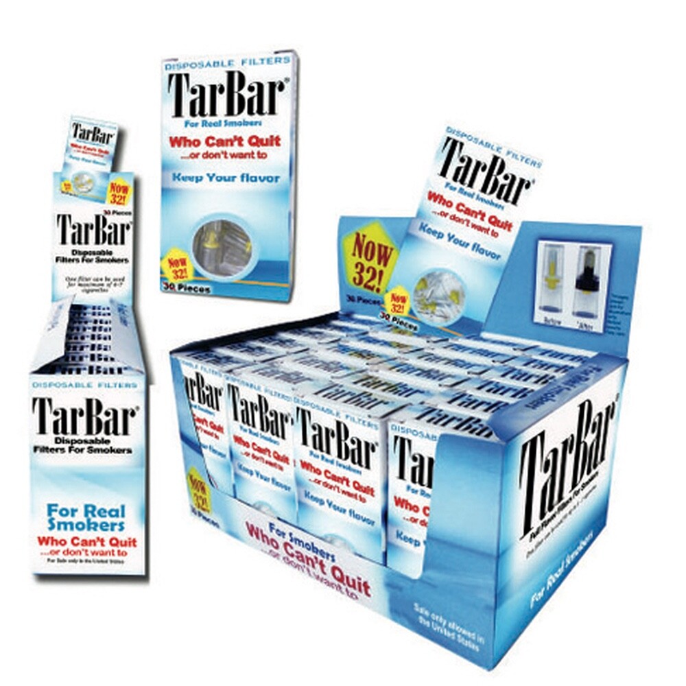 TarBar Cigarette Filters Disposable - 10 BOXES 320 Filters Total