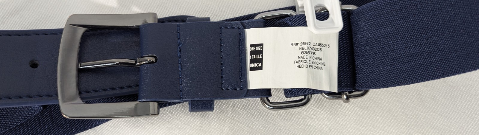 Nike Men's Baseball Belt 2.0 Game Royal Blue One Size Adjustable Preowned