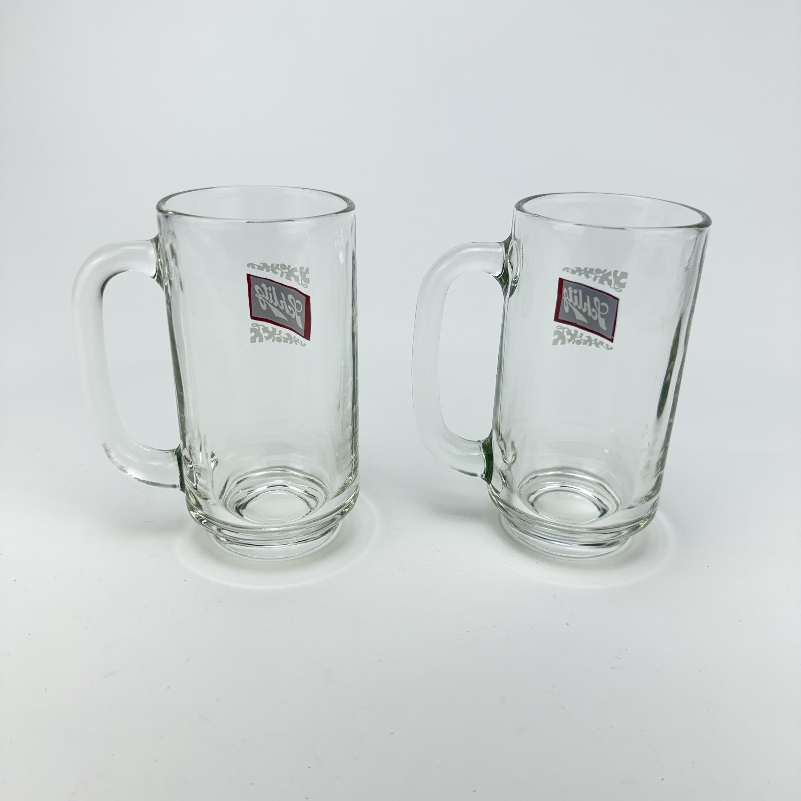 Vintage Schlitz Beer Glasses Mugs Goblets Set of 7 Barware Advertising Lot