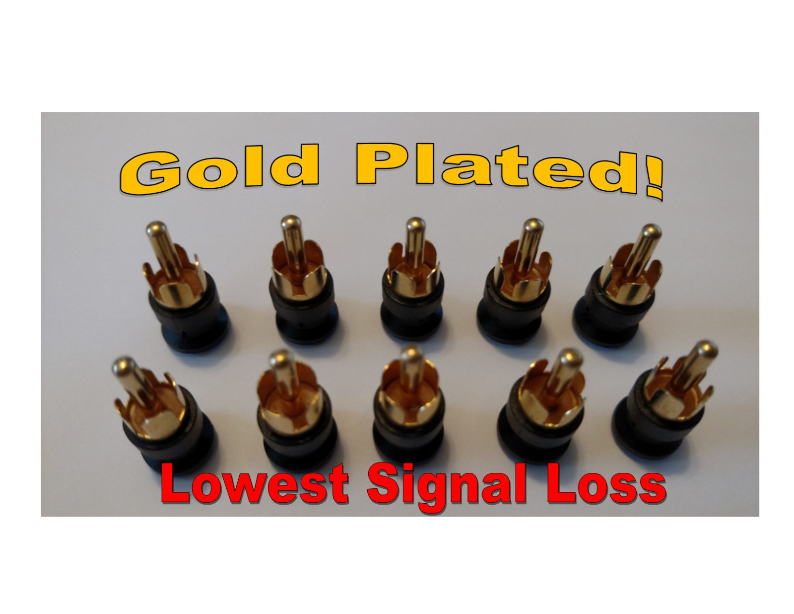 10 - RCA SHIELDED SHORTING CAPS / PLUGS - RF/EMI & NOISE CANCELING / PROTECTION