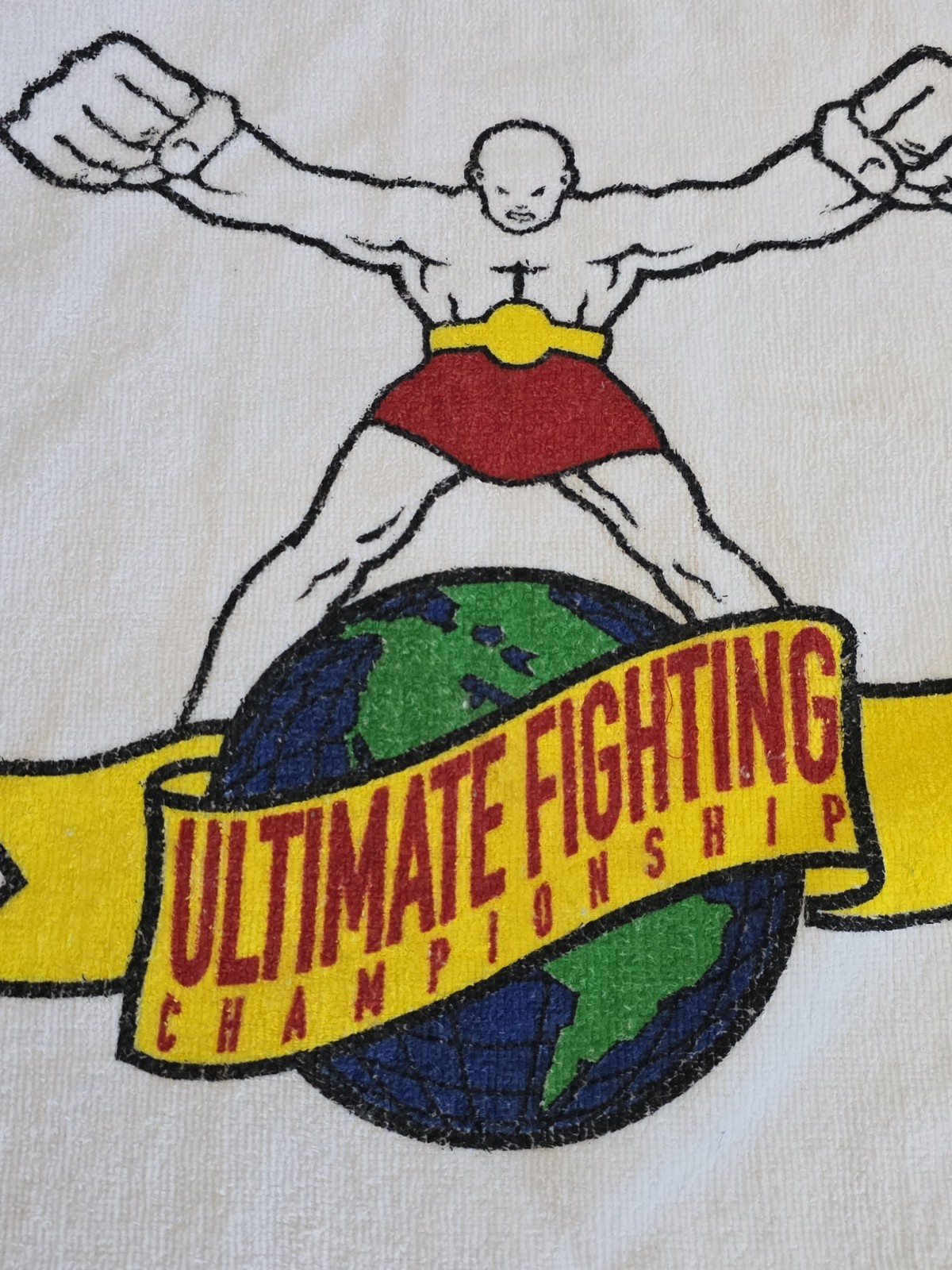 Ultimate Fighting Championship White LOGO Towel Gym Workout Sweat UFC