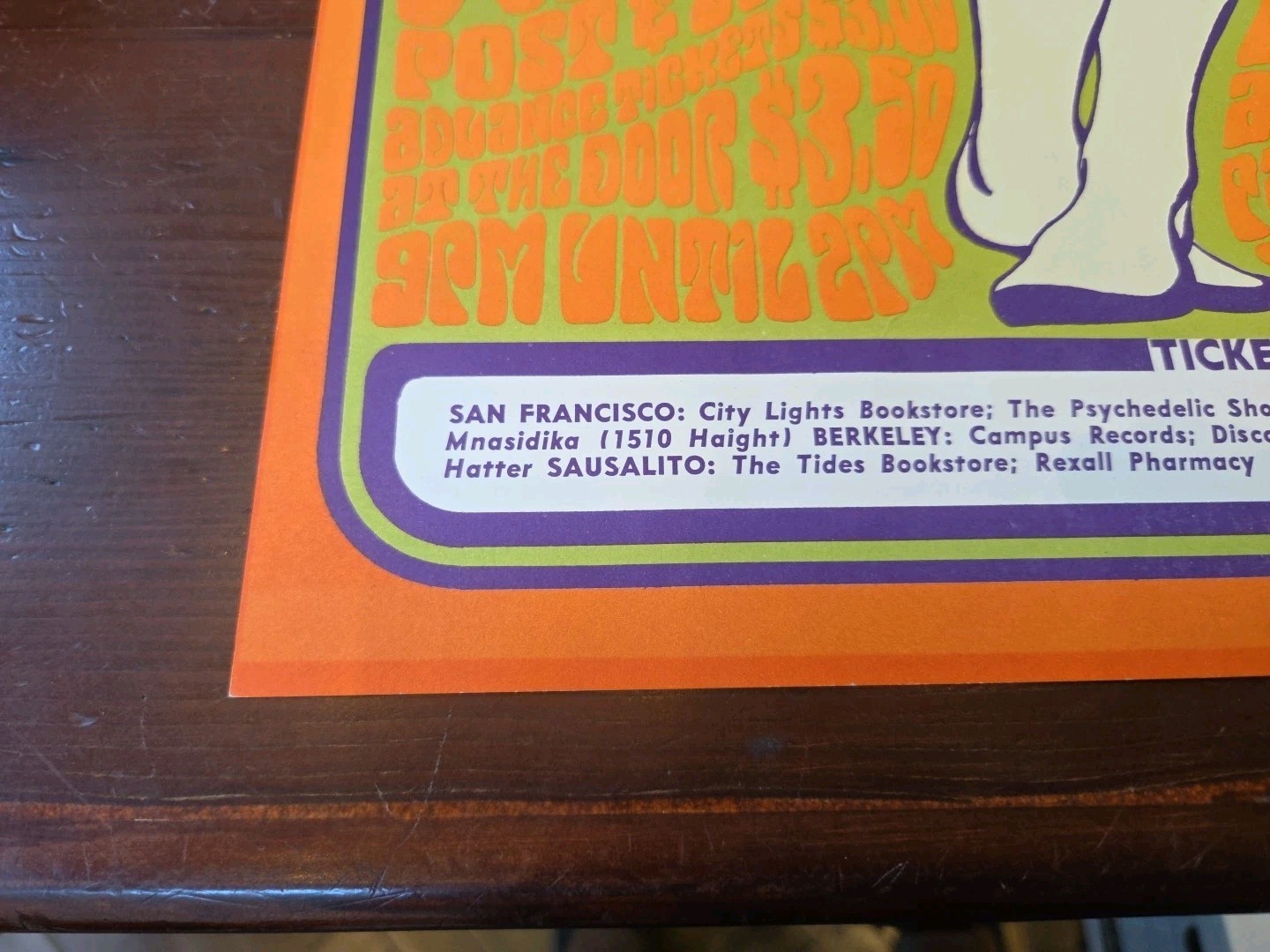 The Sound Jefferson Airplane Fillmore Wes Wilson 1966 BG 29 Type 3 ORIGINAL