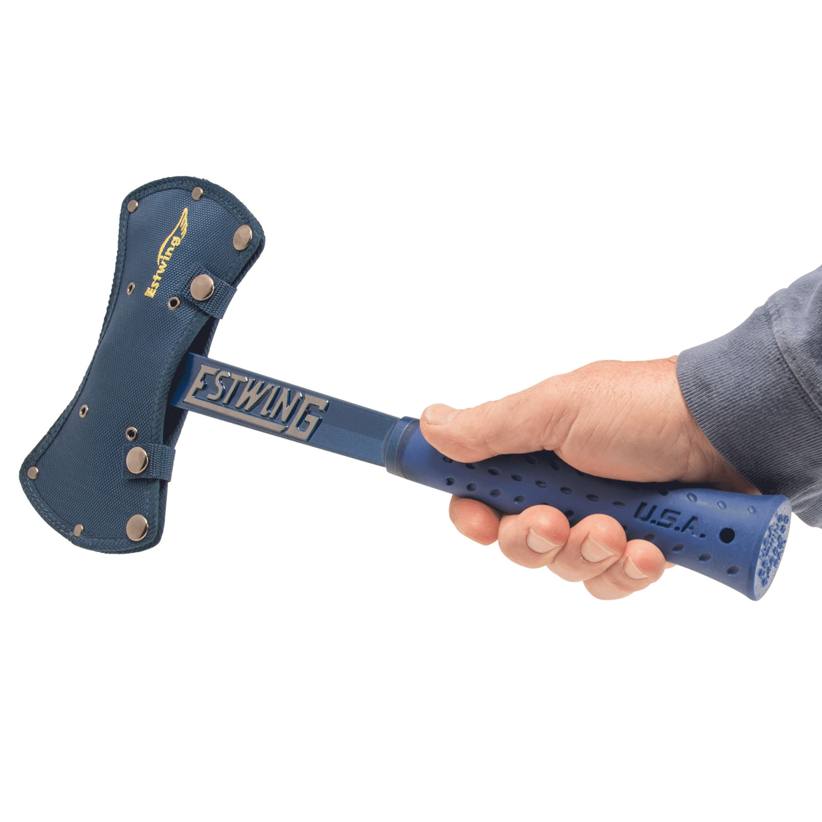 Estwing E6-DBA Black Eagle Double Bit Axe, Shock Reduction Grip, Nylon Sheath