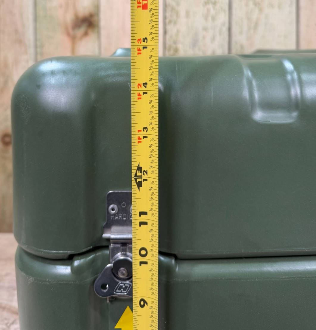 Pelican Hardigg Footlocker Green Case 24.5x18.5x15" Military Waterproof