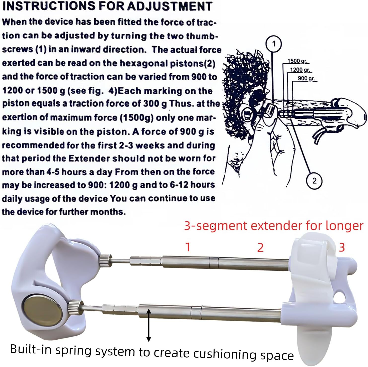 Wearable Penis Extender Stretcher Penis-Enlargement Adjustable Stretch Device