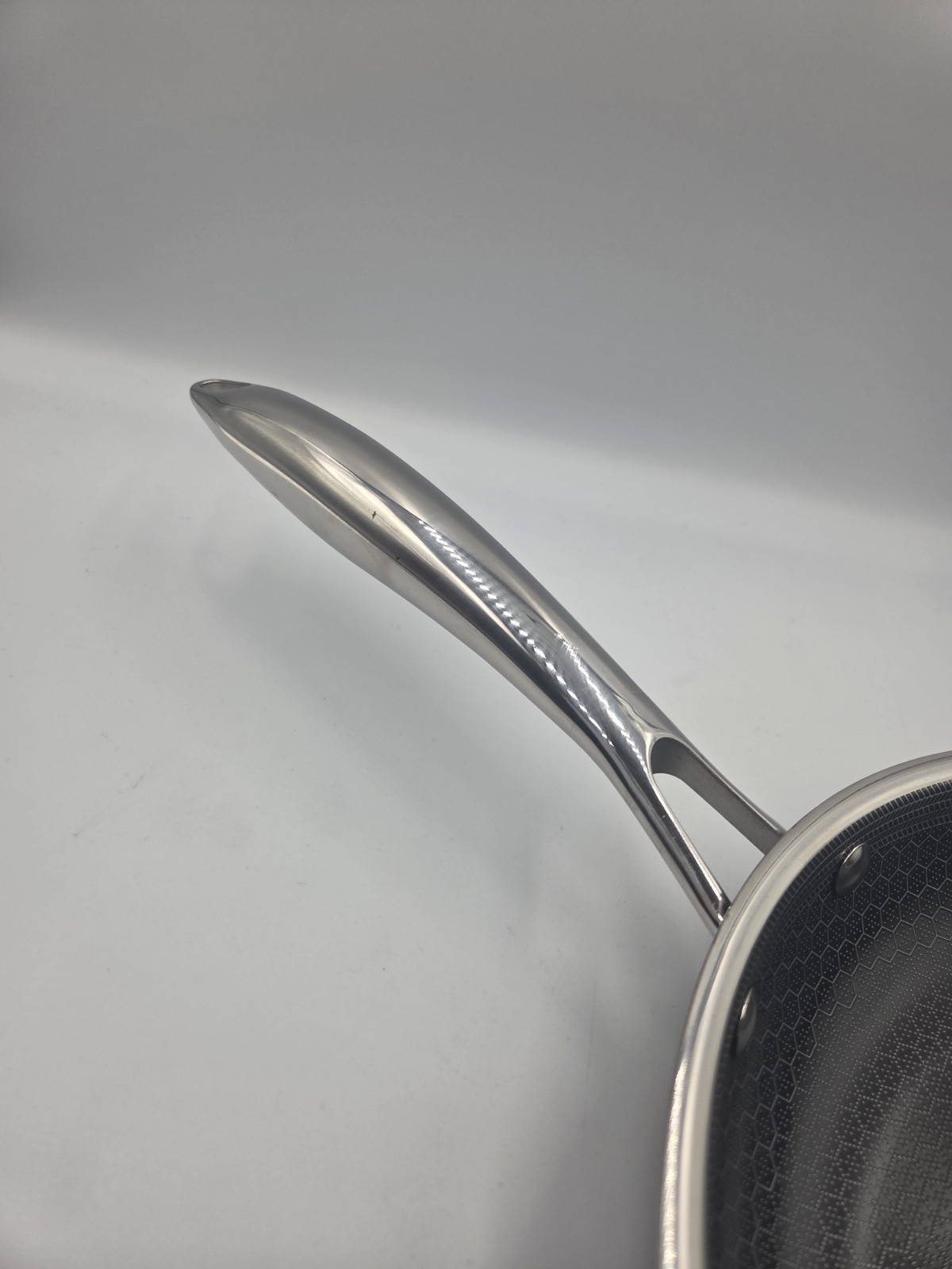 HexClad Hypbrid Nonstick Stainless Steel 10" Frying Pan, No Lid - Good Condition