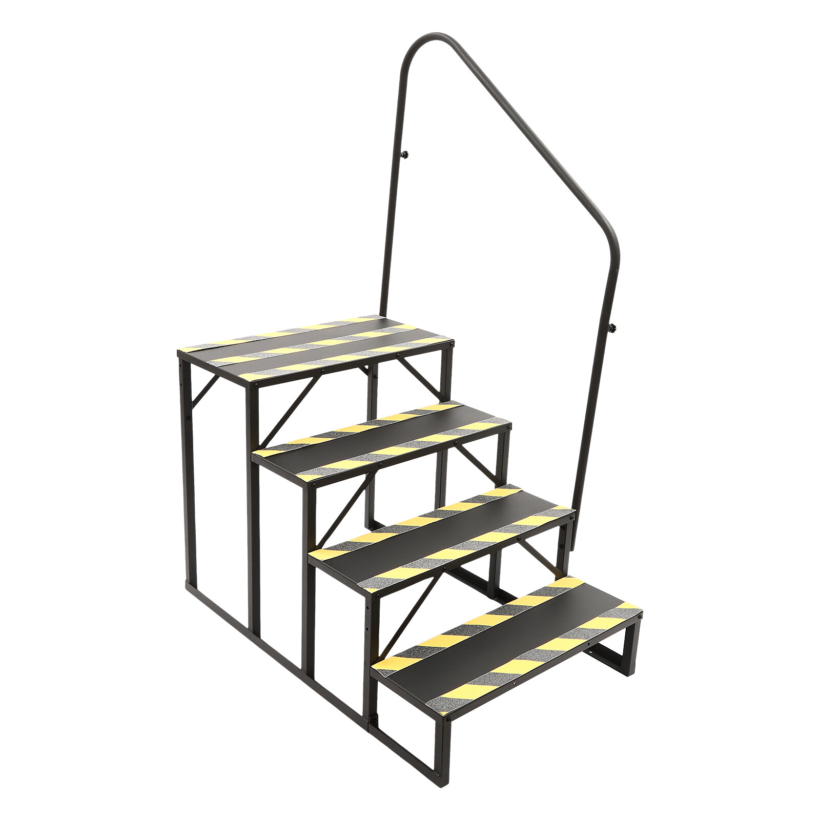 4-Steps Ladder W/ Handrails Swimming Pool Ladder Above Ground Stair Step Stool