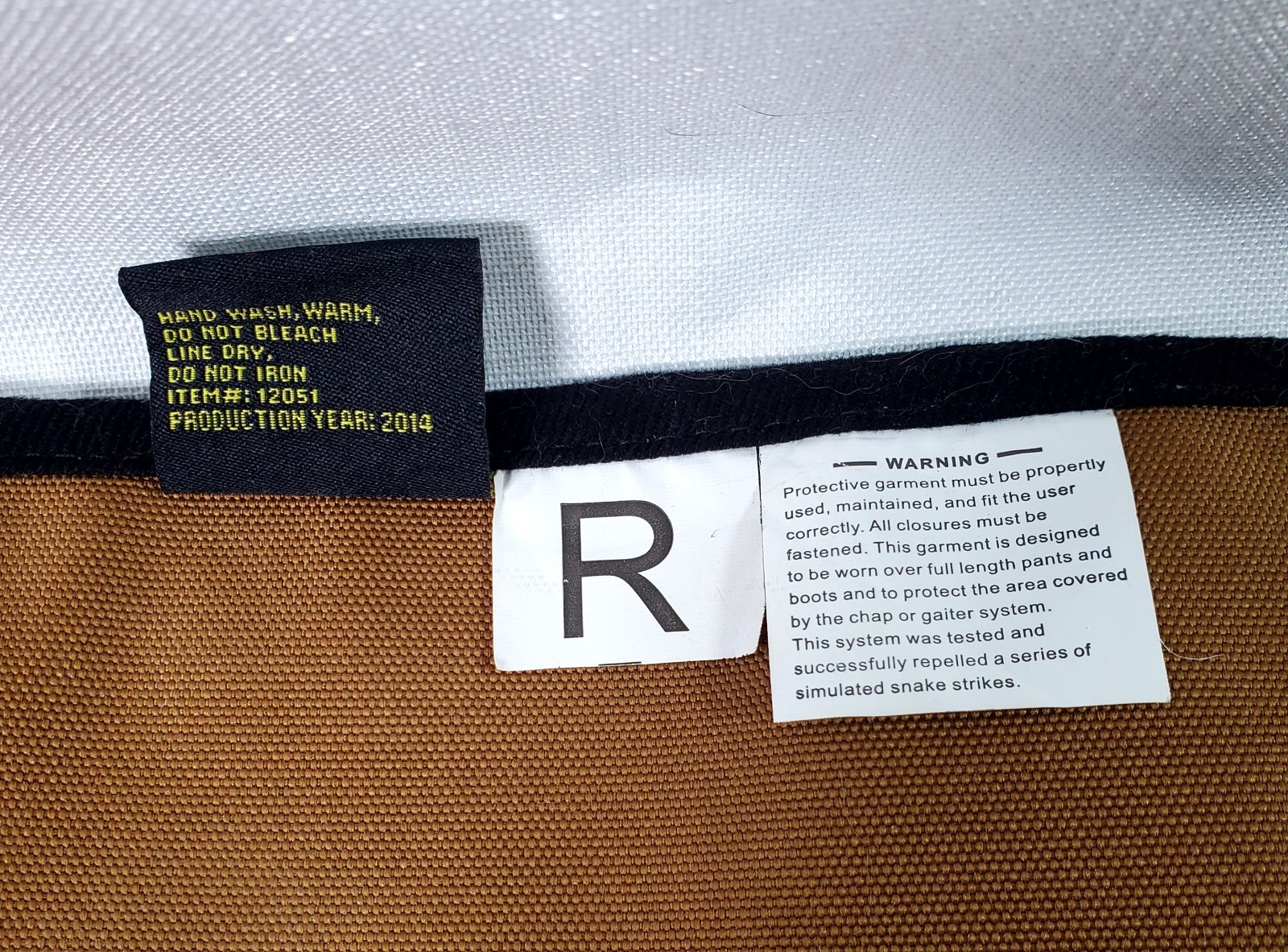 Scent Blocker Snake Gaiters LARGE Buckskin Hunt Leg Shield Protect Armor Chaps