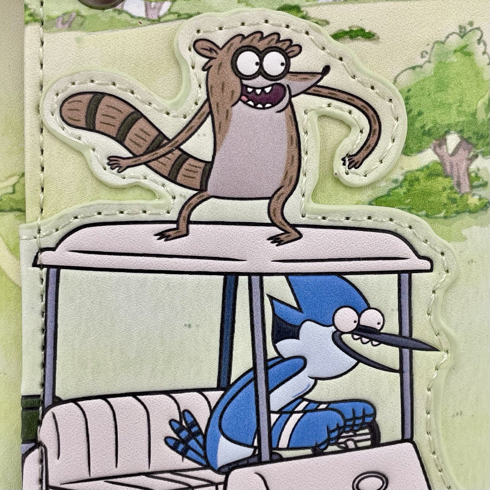 Regular Show Trifold Wallet With Chain Mordecai And Rigby