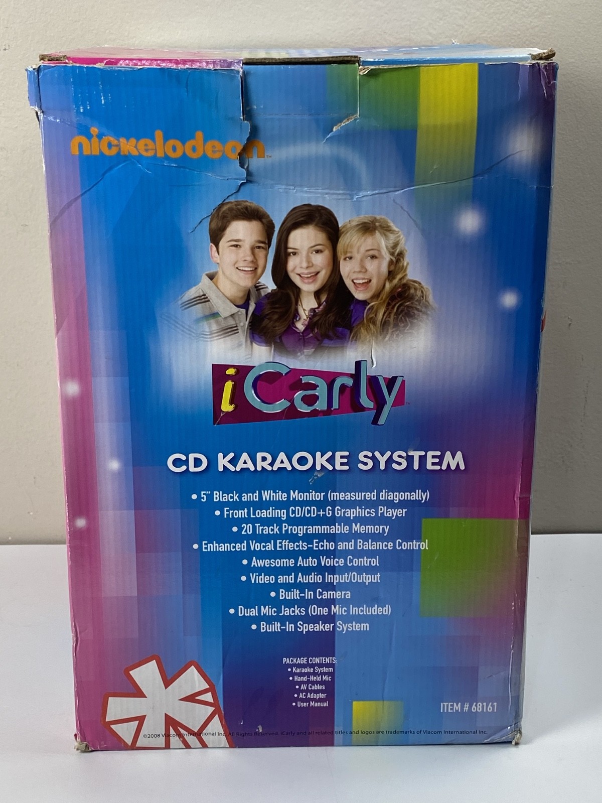 Nickelodeon iCarly Karaoke System Machine CD & Video Lyrics 2010 New Old Stock