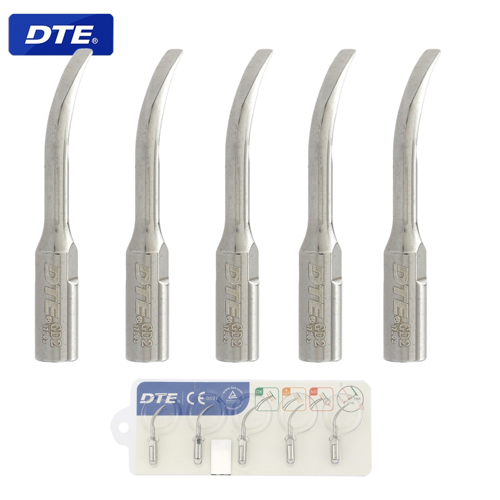 Woodpecker DTE Dental Ultrasonic Scaler Tips Scaling Perio SATELEC ACTEON EMS P1