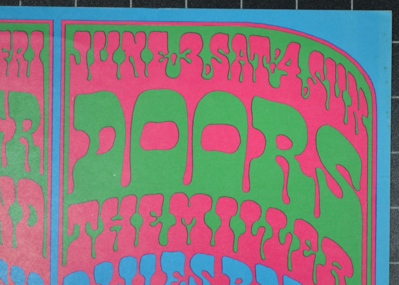 FAMILY DOG 64 - THE DOORS - THE MILLER BLUES BAND - SECOND PRINTING POSTER