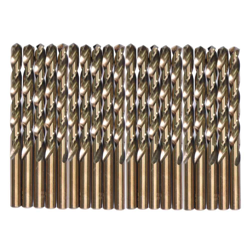 Drillforce 20PCS 3/16" Cobalt Drill Bit Set HSS M35 Jobber Metal Wood Drill Bits