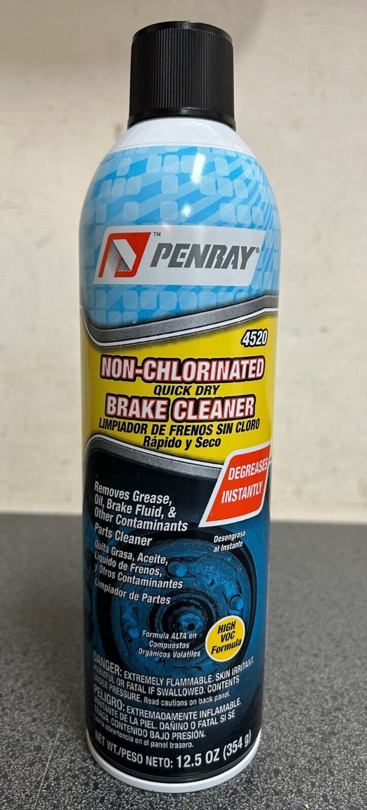 Penray 4520 Non-Chlrorinated Quick Dry Brake Cleaner 12 Pack of 12.5 oz. Cans