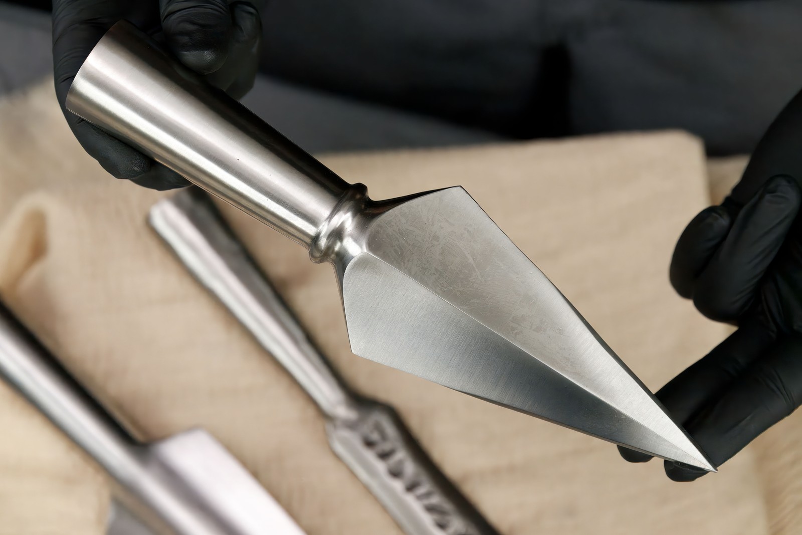 Forged Medieval Spear Head Polearm Viking Lance Broadhead