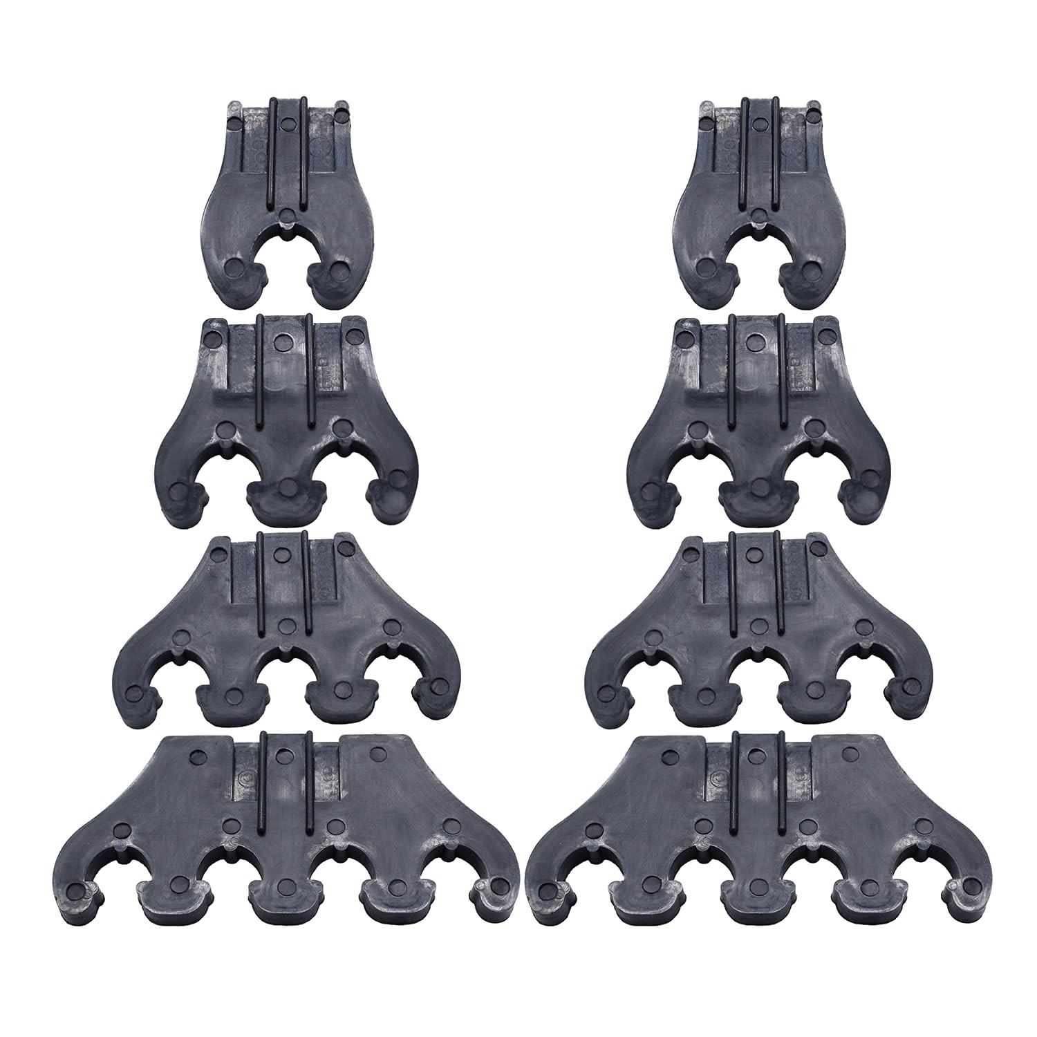 Chrome Spark Plug Wire Separators Linear Loom SBC