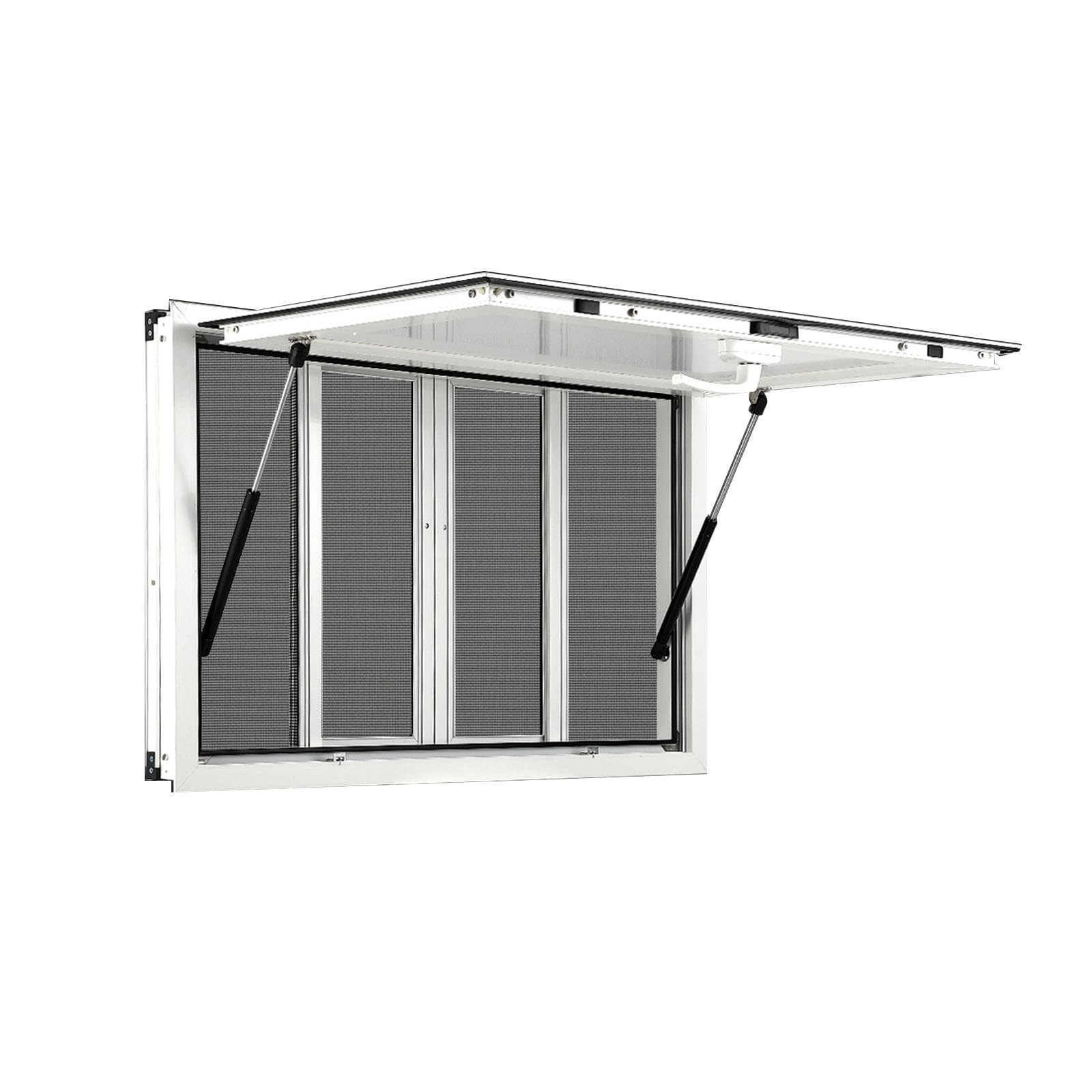 Concession Window 48"x36" Serving Window W/ 4 Horizontal Sliding Screen Windows