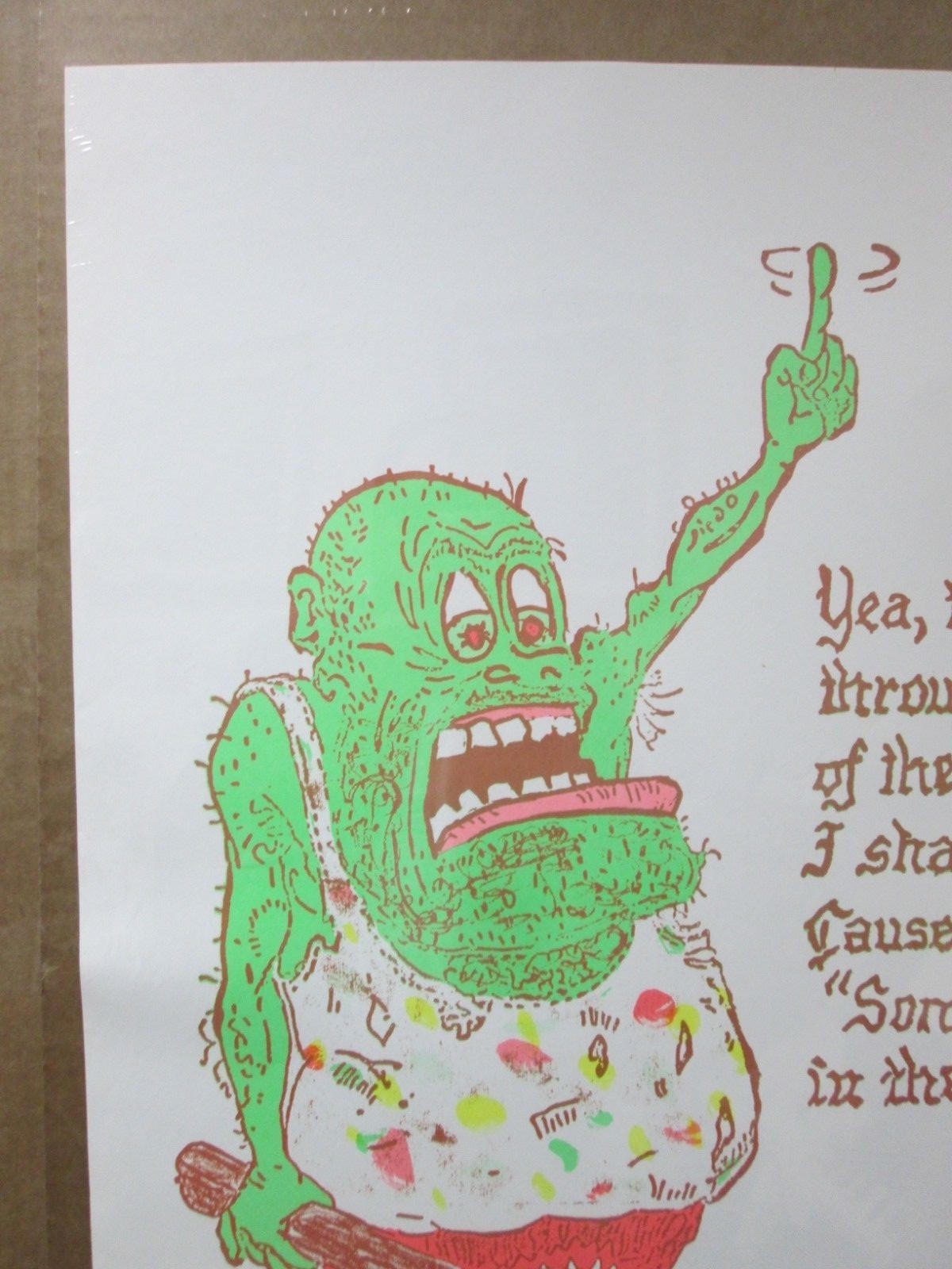 Vintage Black Light Valley of the valley of shadows Son Of a Bitch 70s Inv#G3588