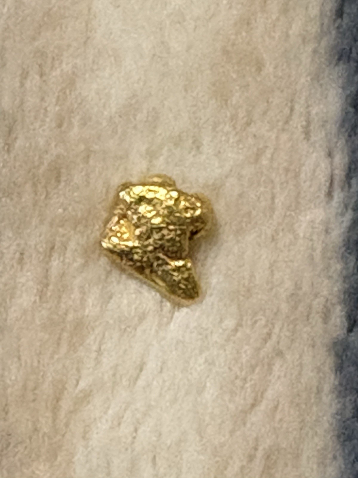 Alaskan Natural Gold Nugget .567 Grams Genuine